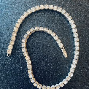 Vintage Sterling ‘Diamond’ Necklace